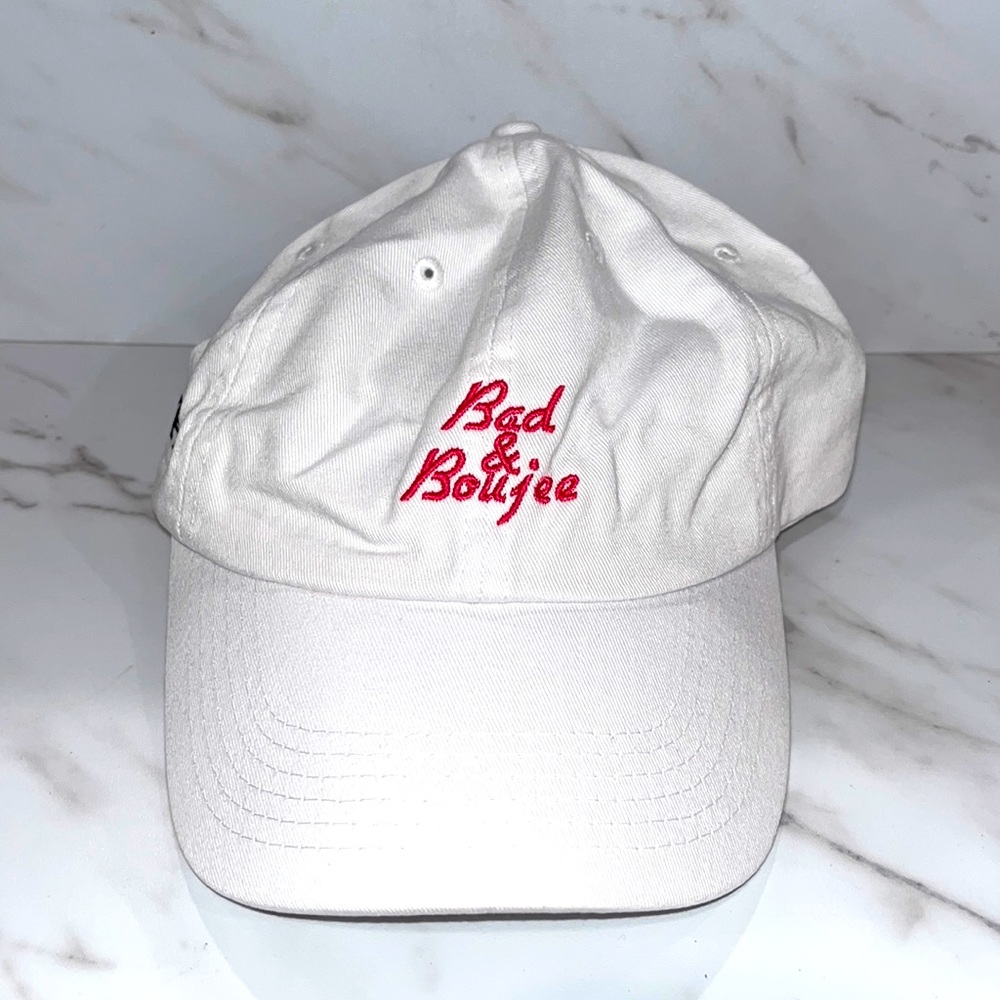 NWT YRN migos bad and boujee white pink hat